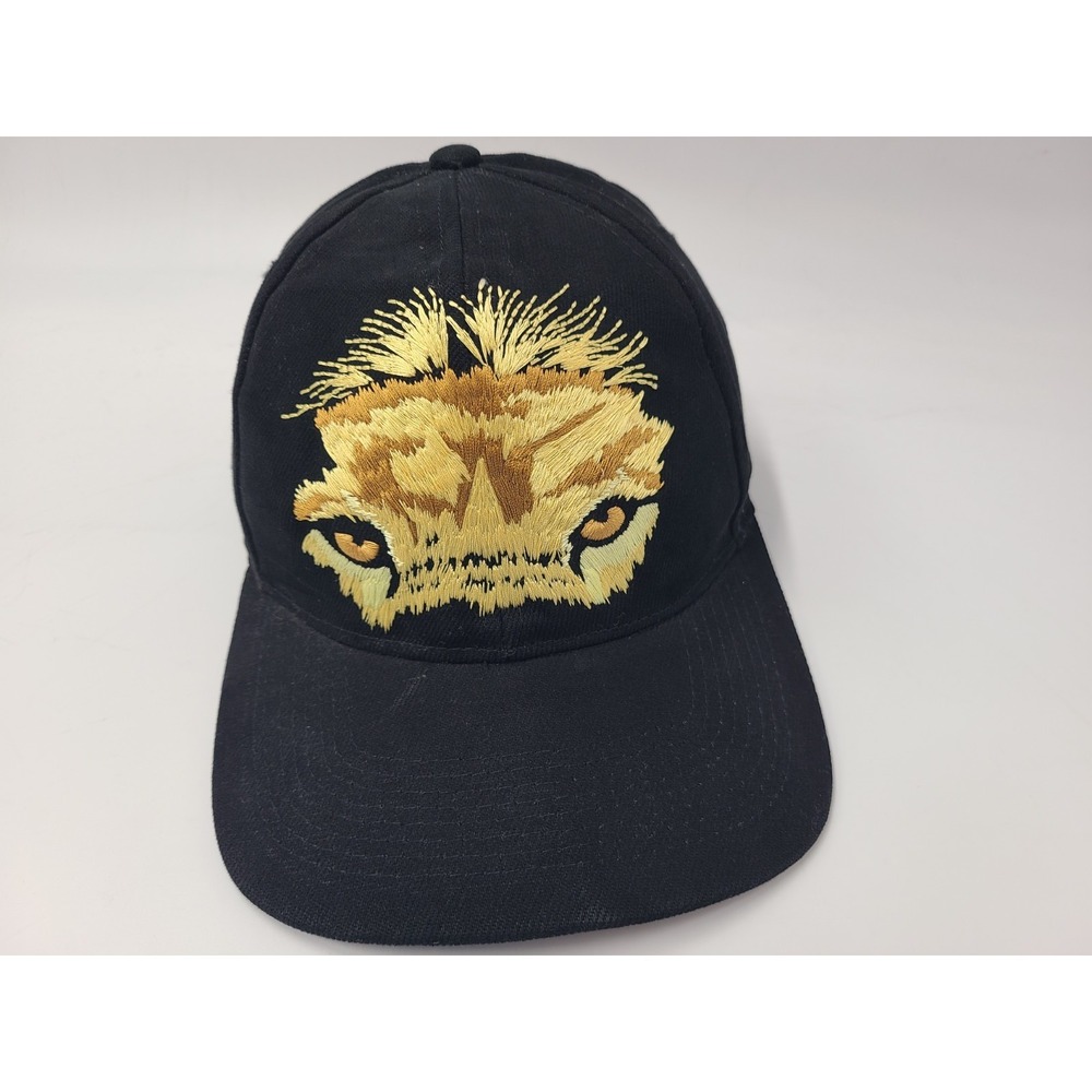 Vintage Smithsonian National Zoo Wild Eyes Lion Adjustable (Fits Small) Hat Cap